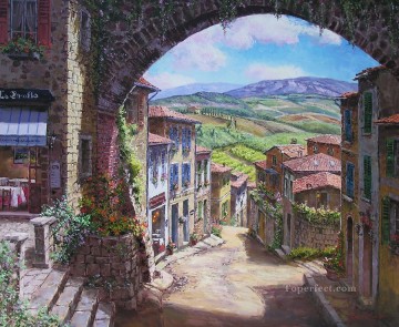 Cityscape Painting - San Gimignano European Towns.JPG